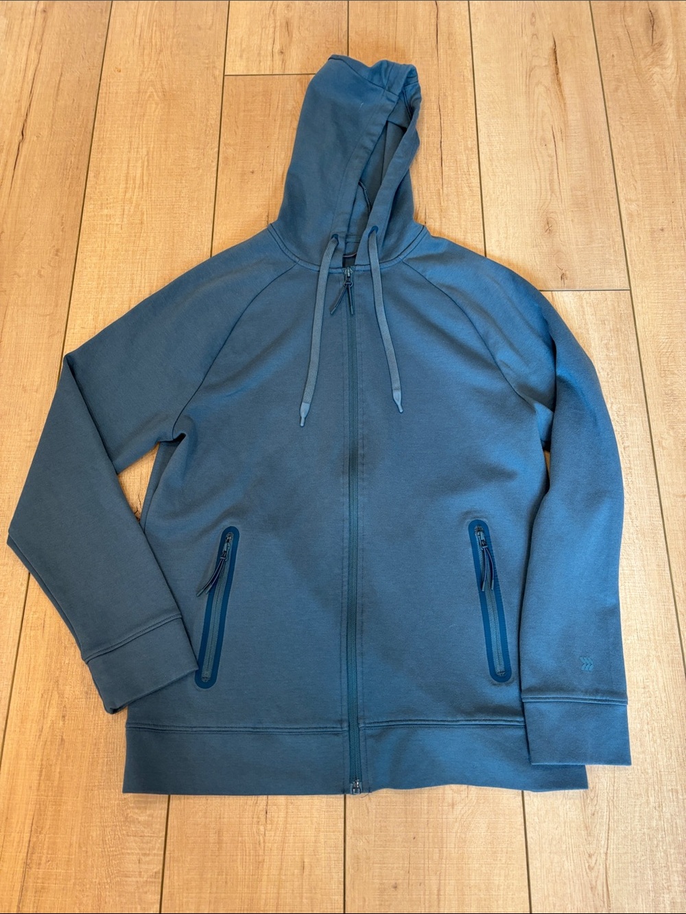 all in motion Blue Full-Zip Hooded Sweatshirt